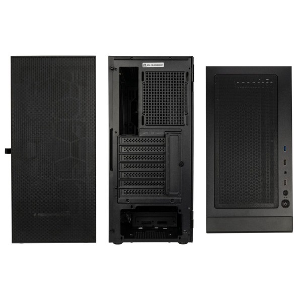 Kolink Observatory HF Mesh Core Midi Tower Case - Black No Fans | Cases Kolink Observatory HF Mesh Core Midi Tower Case - Black No Fans
