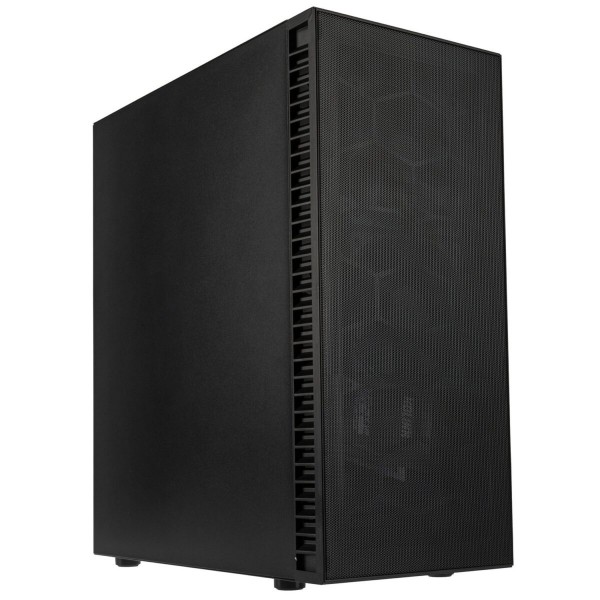 Kolink Observatory HF Mesh PWM Midi Tower Case - Black (with 3x120mm black PWM Fans) - Cases