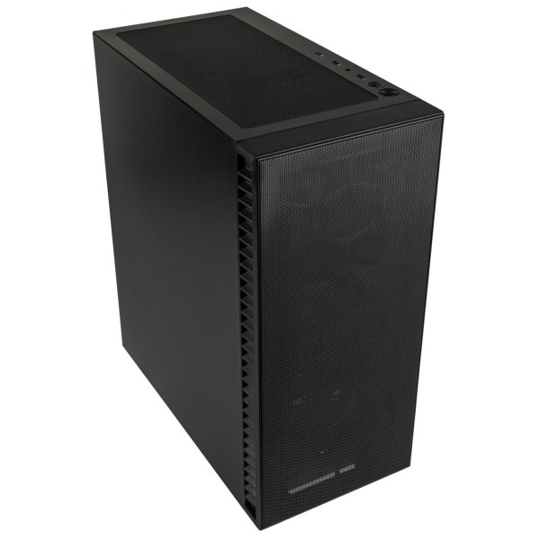 Kolink Observatory HF Mesh PWM Midi Tower Case - Black (with 3x120mm black PWM Fans) - Cases