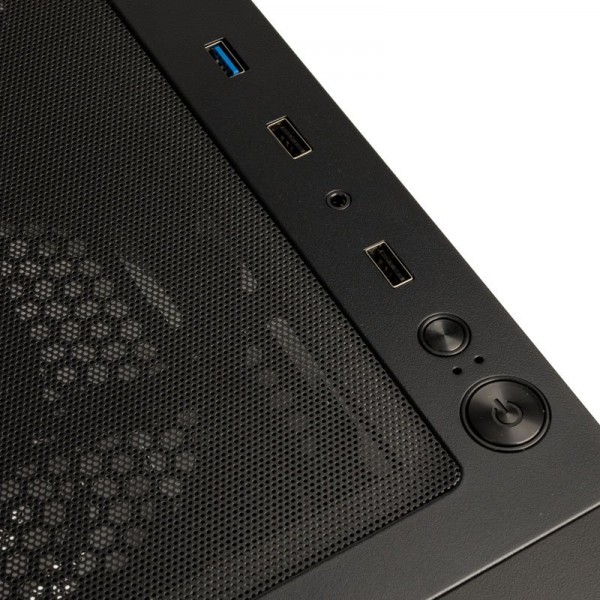 Kolink Observatory HF Plus Mesh ARGB PWM Midi Tower Case Black with 6x ARGB PWM Fans (5x140mm 1x120)