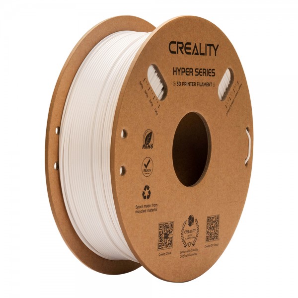 Creality Hyper-PETG White 3D Printer Filament, fast print, chemical sunlight resist. 1kg 1.75 - CREALITY