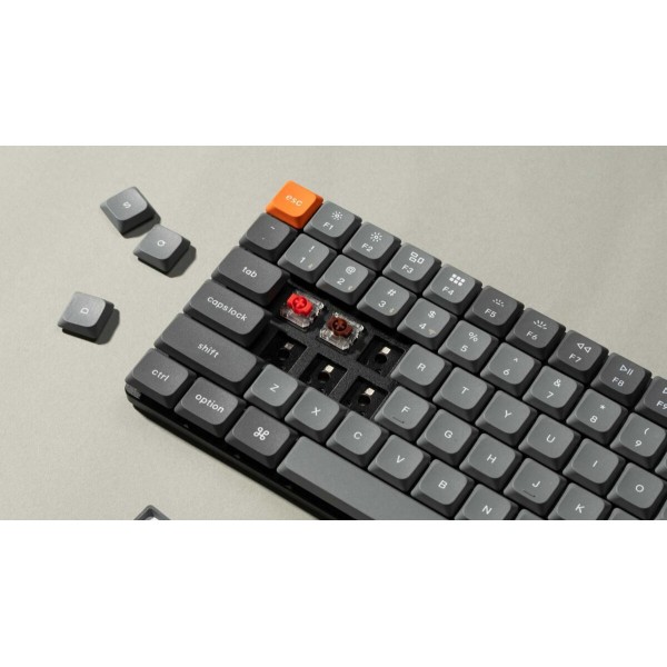 Keychron K3 Max (K3M-H1) QMK/VIA Wireless Custom Mechanical Keyboard-Red Switch Hot-Swappable 75% US - Keychron