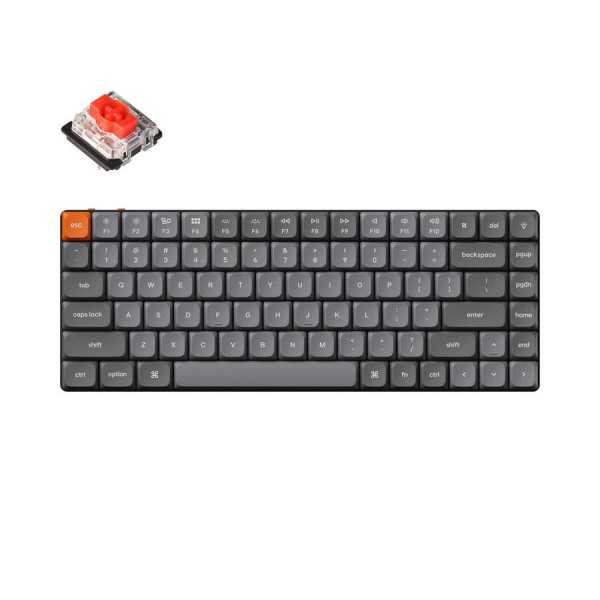 Keychron K3 Max (K3M-H1) QMK/VIA Wireless Custom Mechanical Keyboard-Red Switch Hot-Swappable 75% US - Keychron