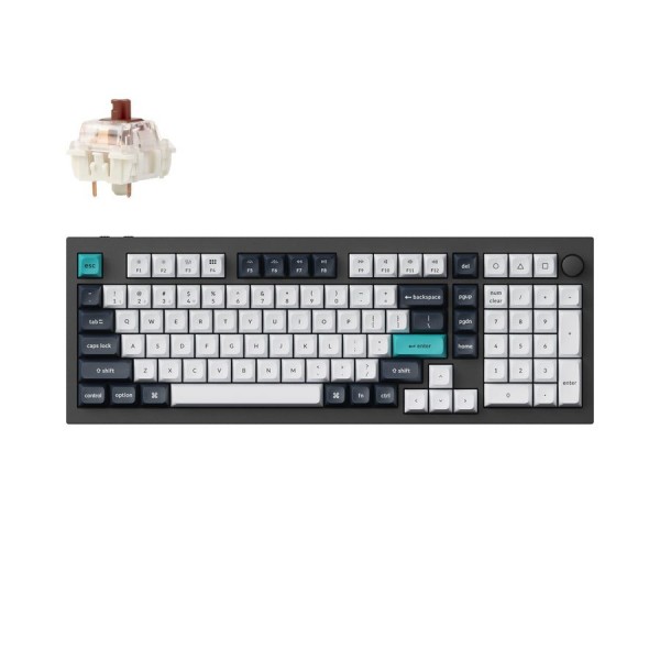 Keychron Q5 Max (Q5M-M3) QMK/VIA Wireless Custom Mechanical Keyboard-Brown Switch 96% US Layout - Keychron