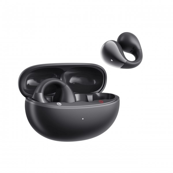QCY Crossky C30 Black Open Ear TPU Earclip, Bass Enhance Algo. BT 5.4 Dual Connection Earbuds 25h - QCY