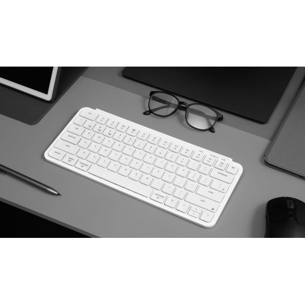 Keychron B1 Pro (B1P-K8) Ultraslim Mini Wireless Keyboard ZMK Online customize-Ivory White 75% US - Keychron