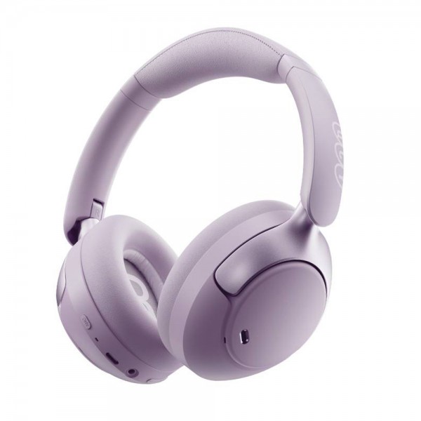 QCY H3 PRO Headset Purple Hi-Res Audio V5.4 Bluetooth ANC LDAC/AAC/SBC Call Noise Canc. 40mm driv - Headphones