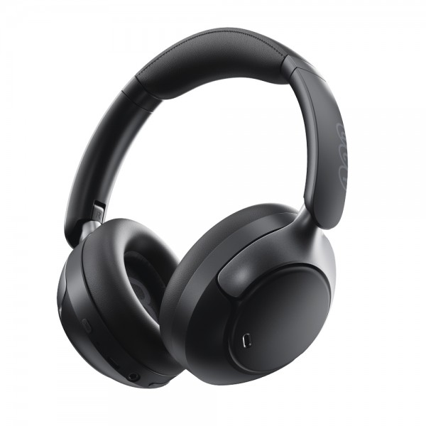 QCY H3 PRO Headset Black Hi-Res Audio V5.4 Bluetooth ANC LDAC/AAC/SBC Call Noise Canc. 40mm drive - Headphones