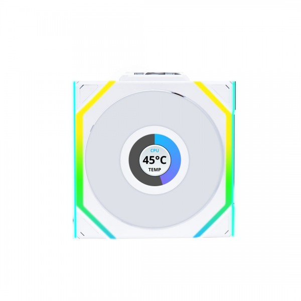 Lian Li UNIFAN SL Wireless LCD 120-1PCS Reverse White - Case Fan - LIAN LI