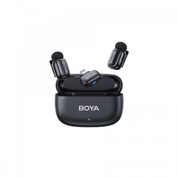 BOYA Mini iPhone Lightning - 2,4GHz 2mic Wireless Microphone with Charging Box - Microphone (Mobile)
