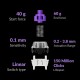 Keychron Q3 HE (Q3H-M1) QMK Wireless Custom Hall Effect Keyboard Purple Switch 80% US Layout