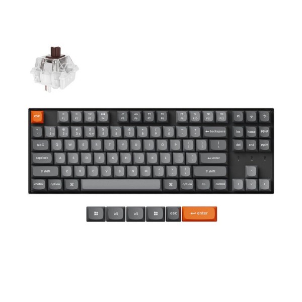 Keychron K8 Max (K8M-B3) QMK Wireless Mechanical Keyboard Brown Switch RGB 80% US Layout - Keychron
