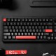 Lemokey X4 QMK (X4-A3) Wired Mechanical Keyboard 75% Brown Switch US Layout