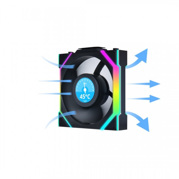 Lian Li UNIFAN SL Wireless LCD 120-1PCS Black - Case Fan Lian Li UNIFAN SL Wireless LCD 120-1PCS Black - Case Fan