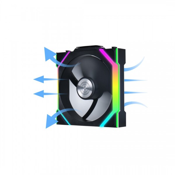 Lian Li UNIFAN SL Wireless 120-1PCS Reverse Black - Case Fan Lian Li UNIFAN SL Wireless 120-1PCS Reverse Black - Case Fan