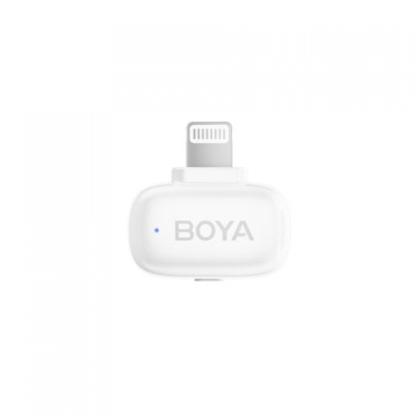 BOYA Mini iPhone Lightning & Type-C White - 2,4GHz 2mic Wireless Microphone with Charging Box