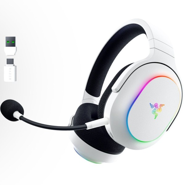 Razer BARRACUDA X WHITE Chroma - RGB Wireless & Bluetooth - PC/PS5/Switch/Android Gaming Headset - Gadgets