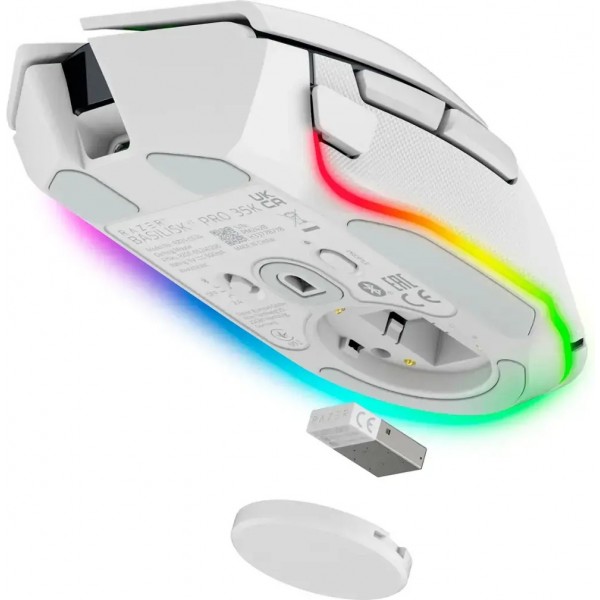 Razer BASILISK V3 PRO 35K WHITE WIRELESS - Optical Switches - Tilt Wheel - 11 Buttons - Razer