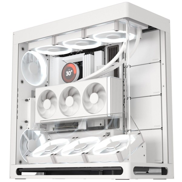 HAVN HS 420 VGPU white Premium Midi Tower Case - with vertical GPU support - Cases