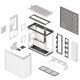 HAVN HS 420 VGPU white Premium Midi Tower Case - with vertical GPU support