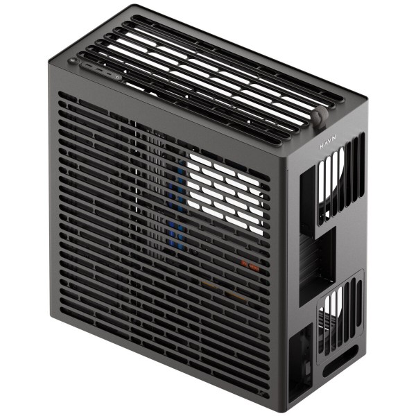 HAVN HS 420 VGPU black Premium Midi Tower Case - with vertical GPU support HAVN HS 420 VGPU black Premium Midi Tower Case - with vertical GPU support
