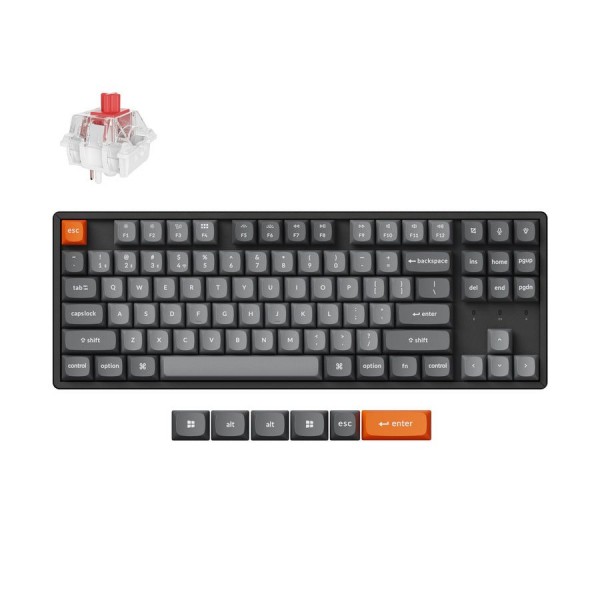 Keychron K8 Max (K8M-J1) QMK Wireless Mechanical Keyboard Red Switch Hot-Swap 80% US Layout - Keychron