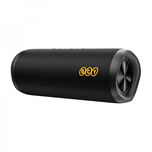 QCY SP7 Black -  Portable Bluetooth Speaker w Stereo Sound 40W, Mic for Calls, RGB Light Show - QCY