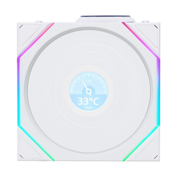 Lian Li UNI FAN TL-LCD Wireless Reverse 120 White (1pc) Case Fan - LIAN LI