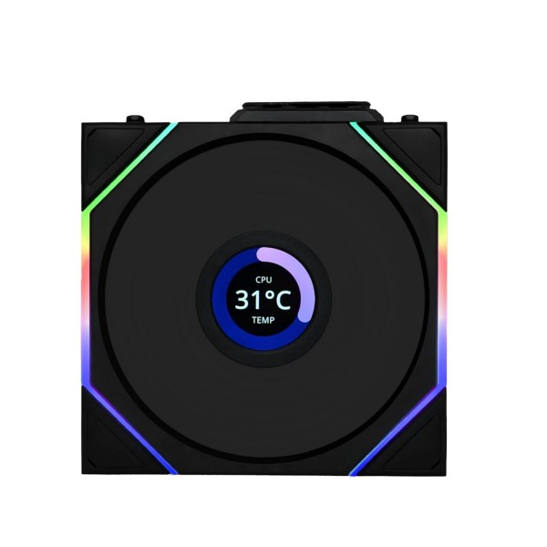 Lian Li UNI FAN TL-LCD Wireless Reverse 120 Black (1pc) Case Fan - LIAN LI