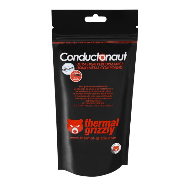 Thermal Grizzly TG Conductonaut - 1 g High Performance Liquid Metal Thermal Paste for Overclocking - Thermal Grizzly
