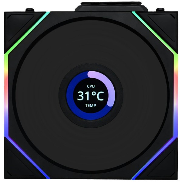 Lian Li UNI FAN TL-LCD Wireless 120 Black (1pc) Case Fan - LIAN LI