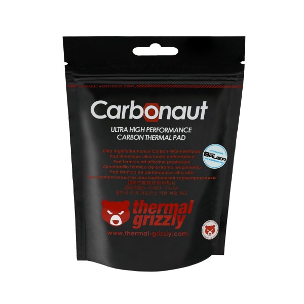Thermal Grizzly TG Carbonaut - 38x 38x 0,2 mm Thermal Pads for Intel/AMD CPU GPU PS5 XBOX reusable - Thermal Grizzly
