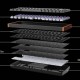 Keychron K2 HE (K2H-Q1) Wireless Magnetic Hall Effect RGB Keyboard 75% US Special Edition Wood White