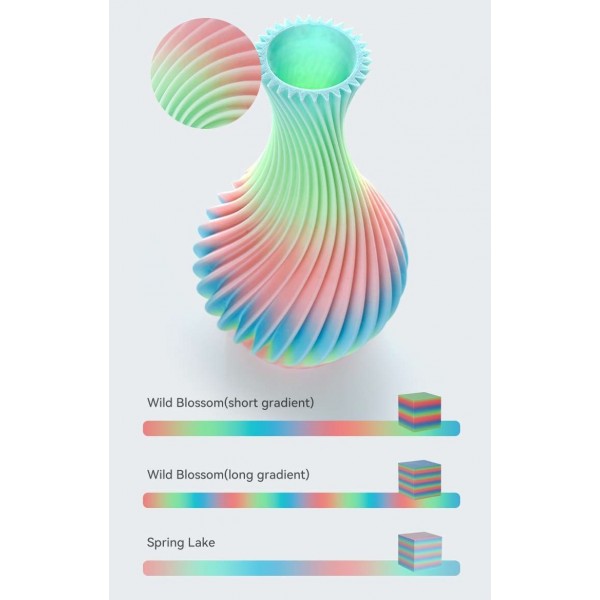 Creality Hyper PLA  Rainbow Spring Lake - Fast Printing Filament with CFS tag 1kg 1.75