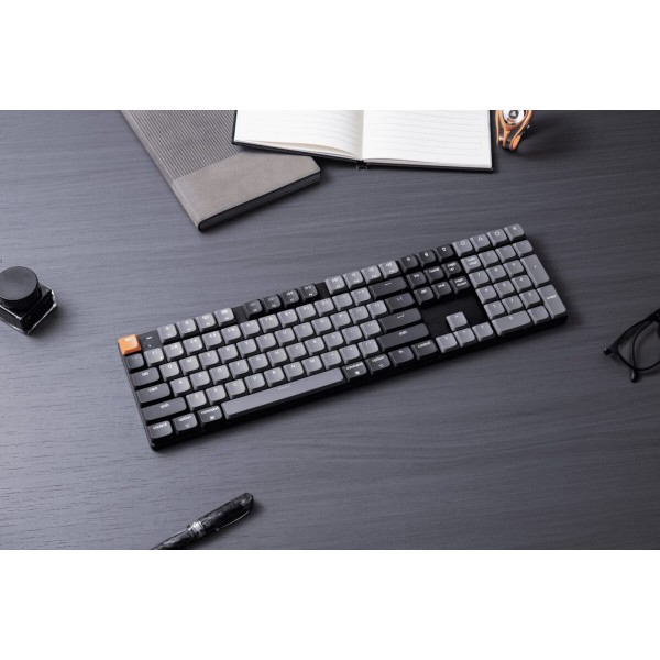 Keychron K5 V2 (K5X-B3) QMK Wireless Mechanical Keyboard Brown Switch RGB 100% US Layout