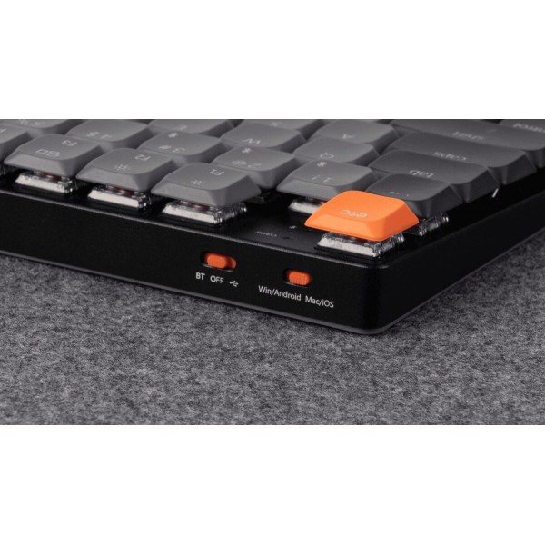 Keychron K5 V2 (K5X-B3) QMK Wireless Mechanical Keyboard Brown Switch RGB 100% US Layout