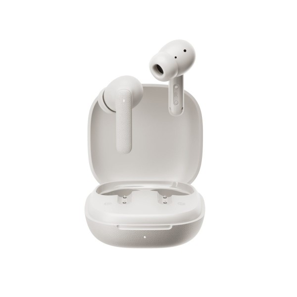 QCY Buds White (QT43) - Noise Reduction Clear Calls TWS Earbuds 35h, 10mm dynamic drivers - QCY