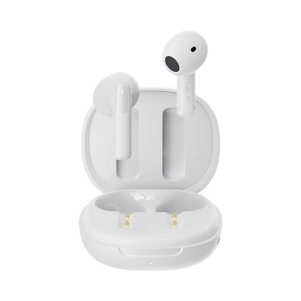 QCY AilyBuds E20 White- Hybrid ANC Semi-Ear TWS earbuds 6mics 13mm dynamic driver IPX4 BT5.4 35h - QCY