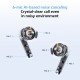 QCY AilyBuds E20 White- Hybrid ANC Semi-Ear TWS earbuds 6mics 13mm dynamic driver IPX4 BT5.4 35h