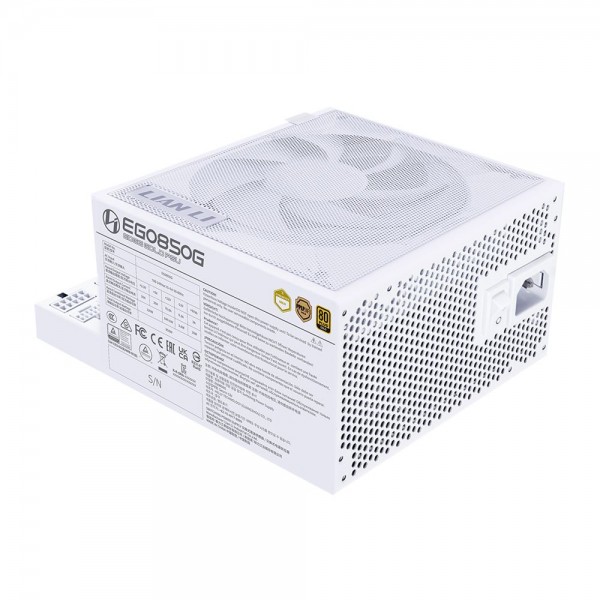 Lian Li Edge 850W White 80+ Gold, Fully Modular ATX PSU - Power Supply