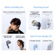 QCY AilyBuds E20 White- Hybrid ANC Semi-Ear TWS earbuds 6mics 13mm dynamic driver IPX4 BT5.4 35h