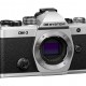 Olympus OM-System OM-3 body silver, CB-USB13 USB cable, Shoulder strap, Instruction manual, Warranty