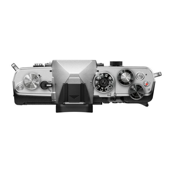 Olympus OM-System OM-3 body silver, CB-USB13 USB cable, Shoulder strap, Instruction manual, Warranty