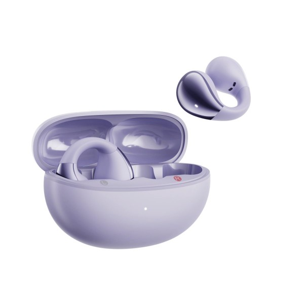 QCY Crossky C30 Purple (QT33) Open Ear TPU Earclip, Bass Enhance Algo. BT 5.4 Dual Connection Earbud - QCY