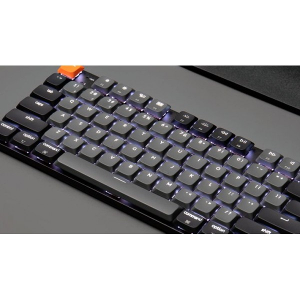 Keychron K1 V6 (K1X-B1) QMK Wireless Mechanical Keyboard Red Switch RGB 80% US Layout