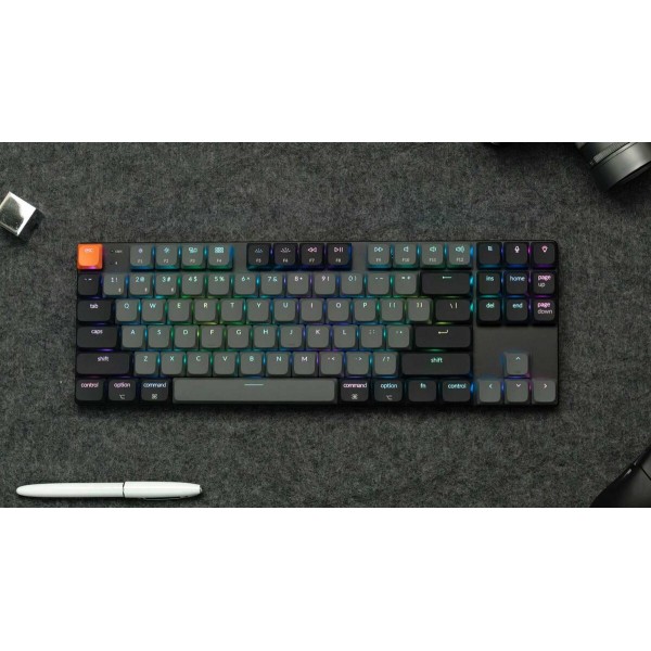 Keychron K1 V6 (K1X-B1) QMK Wireless Mechanical Keyboard Red Switch RGB 80% US Layout - Keychron