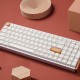 Keychron K4 HE (K4H-Q1) Special Wood Edition White Wireless Magnetic Hall Effect RGB Keyboard 96% US