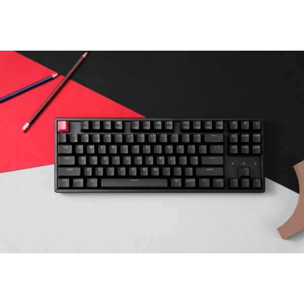 Keychron K8 V2 (K8X-C1) QMK Wireless Mechanical Keyboard Red Switch RGB 80% US Lay Aluminum Frame