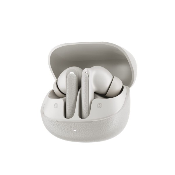 QCY Buds ANC Cream Grey (HT15) - 45db ANC TWS Earbuds 35h 5 mic ENC, ear-canal adaptive tech,