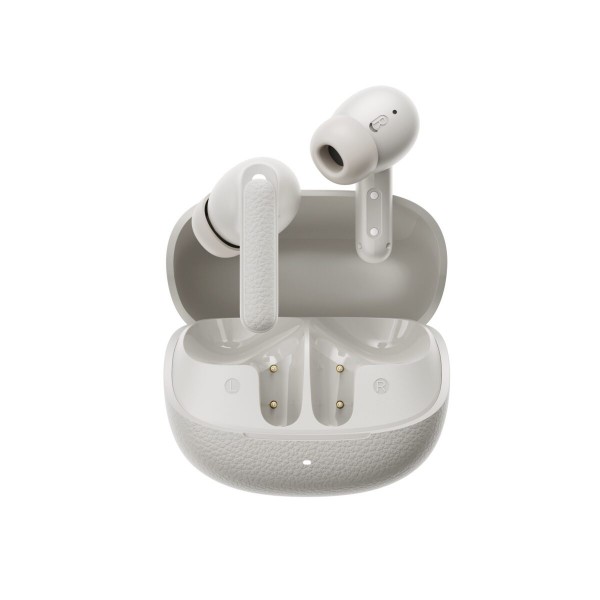 QCY Buds ANC Cream Grey (HT15) - 45db ANC TWS Earbuds 35h 5 mic ENC, ear-canal adaptive tech, - QCY